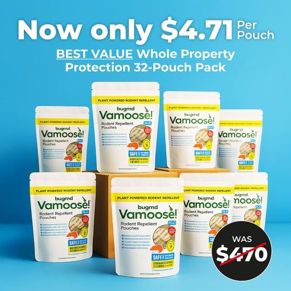 Vamoose Rodent Repellent image Facebook ad: Now ONLY While Supplies Last! 🎉 🚛❤️
