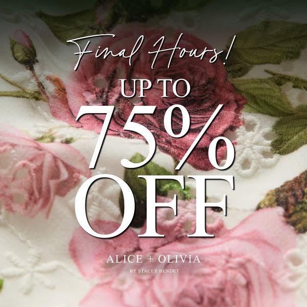 ALICE + OLIVIA by Stacey Bendet image Facebook ad: The End of Season Sale (8 of 8)