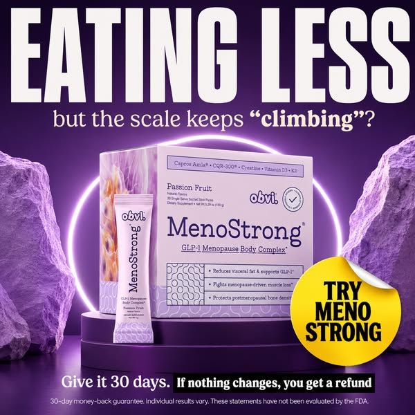 Obvi image Facebook ad: Not Another Diet. A Menopause Plan.