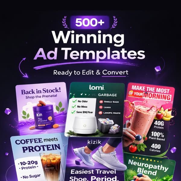 AdStarter image Facebook ad: 500+ Ad Templates For $9