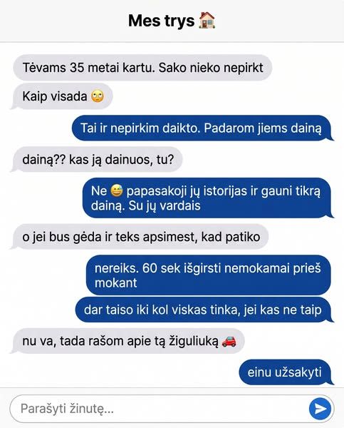 Taleintune image Facebook ad: „Tik nepirkit nieko" - jau trisdešimt penktus metus. 💛 Tėvų sukaktis, trys suaugę vaikai…