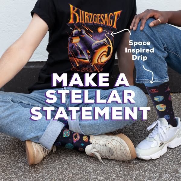 Kurzgesagt image Facebook ad: Make every day a little more cosmic with the kurzgesagt shop's space essentials.… (7 of 9)