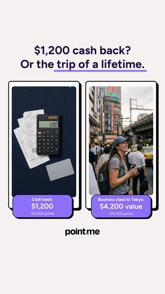 point.me image Facebook ad: Search Award Flights (3 of 3)