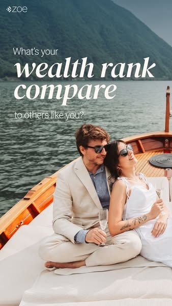 ZoeFin image Facebook ad: See Your Wealth Percentile (3 of 6)