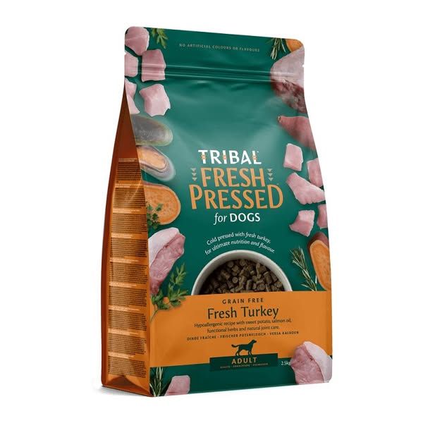 Kramtau.lt carousel Facebook ad: Šalto spaudimo suaugusių šunų maistas su kalakutiena – Tribal Fresh Pressed Adult Turkey (1 of 6)