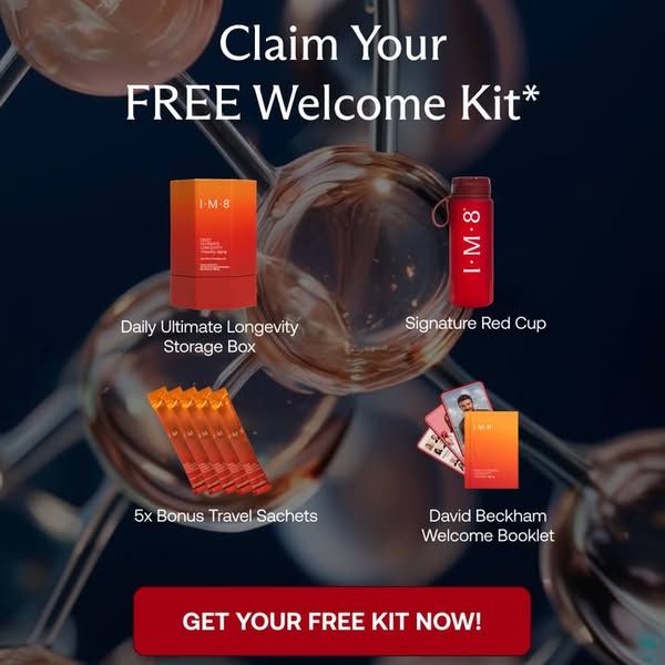 IM8 Global image Facebook ad: Free Welcome Kit With Subscription