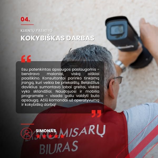Ekskomisarų biuras image Facebook ad: Dalinamės „Ekskomisarų biuro“ klientų patirtimis. Dėkojame, kad pasitikite.… (5 of 7)