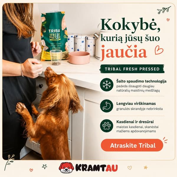 Kramtau.lt image Facebook ad: Viskas jūsų augintiniui vienoje vietoje 🐾 (2 of 3)