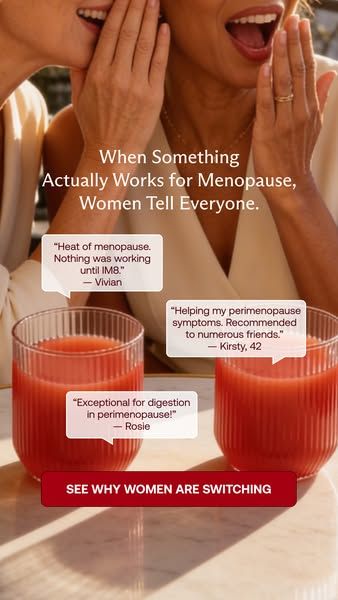 IM8 Global image Facebook ad: Menopause Is Real. Your Support Should Be Too.