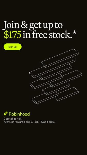 Robinhood image Facebook ad: Invest with Robinhood (1 of 2)
