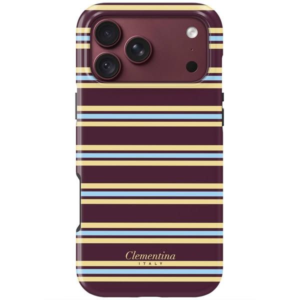 Clementina Italy carousel Facebook ad: Burgundy Dots Tough Case (5 of 6)