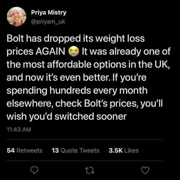 Bolt Pharmacy image Facebook ad: Take the Quiz and Start Your Weight Loss Journey Today (2 of 2)