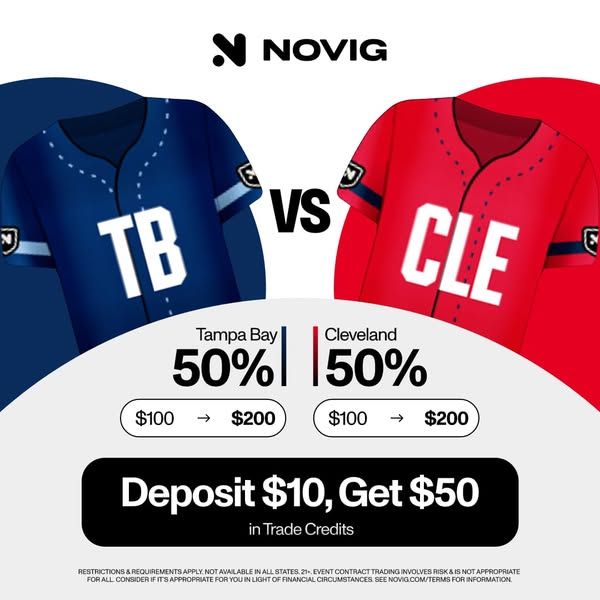 Novig App image Facebook ad: Trade MLB