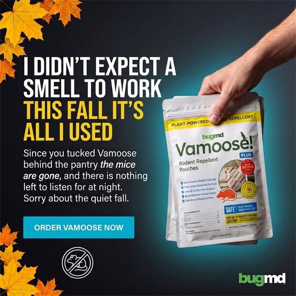 Vamoose Rodent Repellent image Facebook ad: Ditch Old Rodent Traps Today!