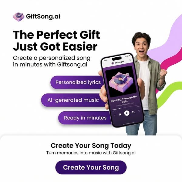 GiftSong image Facebook ad: Turn Your Story Into a Song