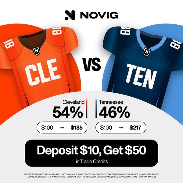 Novig App carousel Facebook ad: Trade Football (5 of 6)