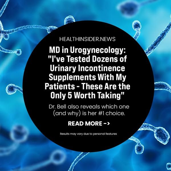 Health Reporter image Facebook ad: Top 5 Supplements to End Urinary Incontinence for Good