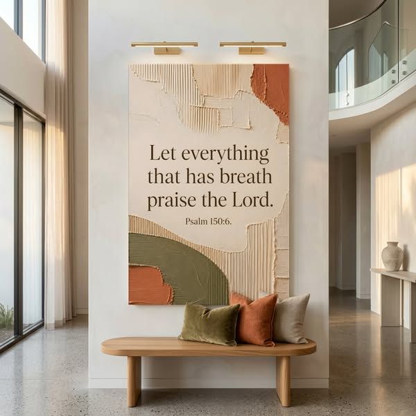 Tailored Canvases - Personalized Art image Facebook ad: Let Everything That has Breath Praise The Lord - Psalm 150:6 | Made in the USA | Ships…