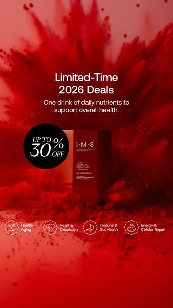 IM8 Health image Facebook ad: UP TO 30% OFF + FREE Gift
