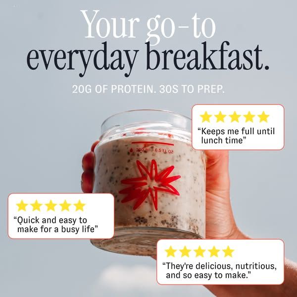 HOLOS image Facebook ad: Protein Overnight Muesli