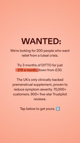 DITTO Daily image Facebook ad: Get an extra 50% off with DITTO50