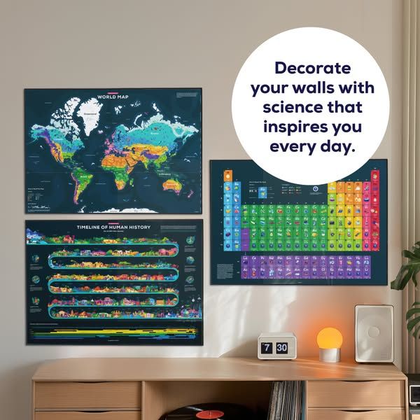 Kurzgesagt image Facebook ad: The same level of research and detail as a kurzgesagt video, now for your walls. Pick the… (11 of 12)