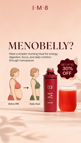 IM8 Health image Facebook ad: Your Body Is Changing. You Deserve Better Support. (1 of 2)