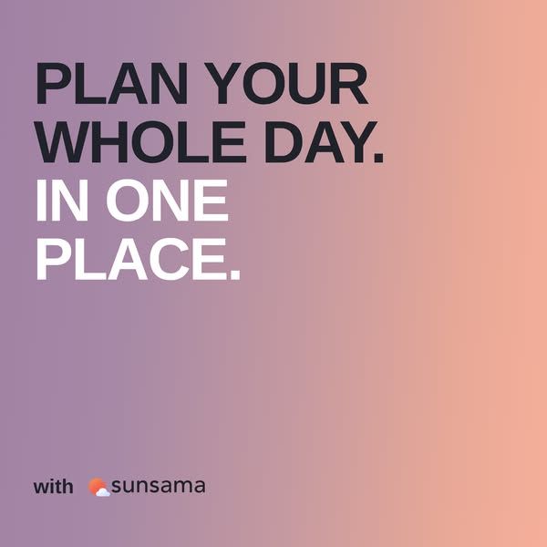 Sunsama image Facebook ad: Plan your whole day, in one place