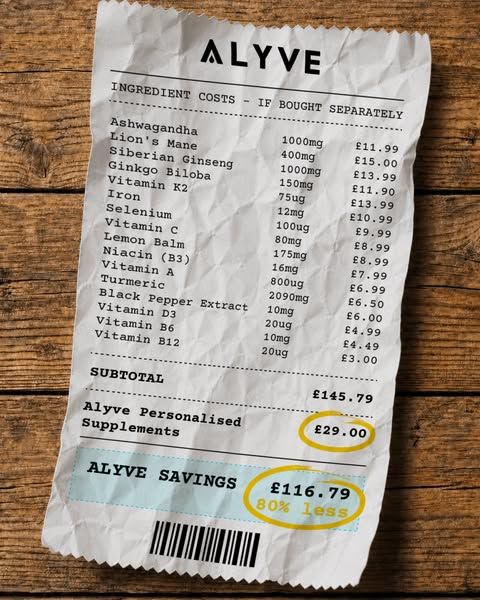 ALYVE image Facebook ad: Free UK Shipping 🚚