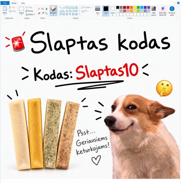 Uodegiukai.lt image Facebook ad: TIK ŠIANDIEN!🔥