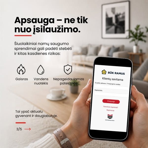 Ekskomisarų biuras image Facebook ad: Griauname MITUS. Vienas jų – profesionali apsauga reikalinga tik nuosavam namui. Butas ar… (3 of 5)