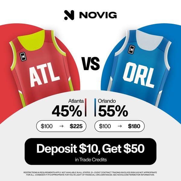 Novig App carousel Facebook ad: Trade Basketball (4 of 6)