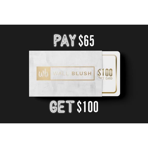 Wallblush carousel Facebook ad: WALL BLUSH eGIFT CARD (BFCM) (5 of 6)
