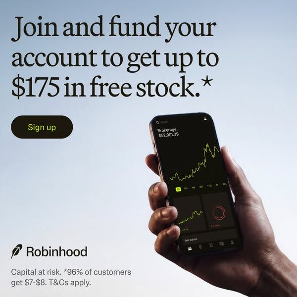 Robinhood image Facebook ad: Invest with Robinhood (1 of 2)