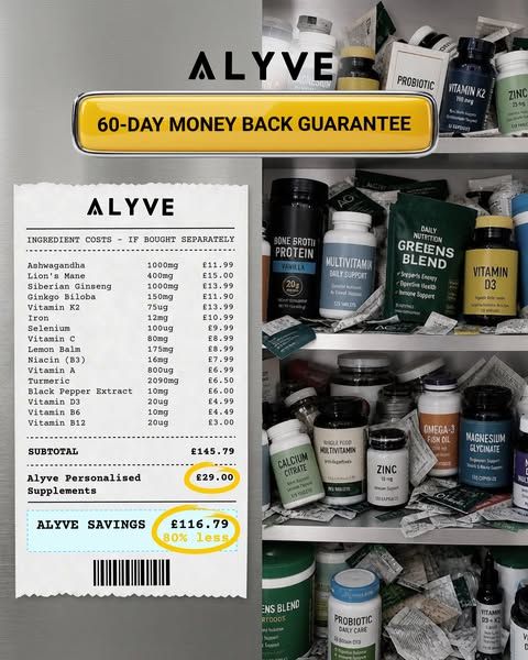 ALYVE image Facebook ad: Free UK Shipping 🚚