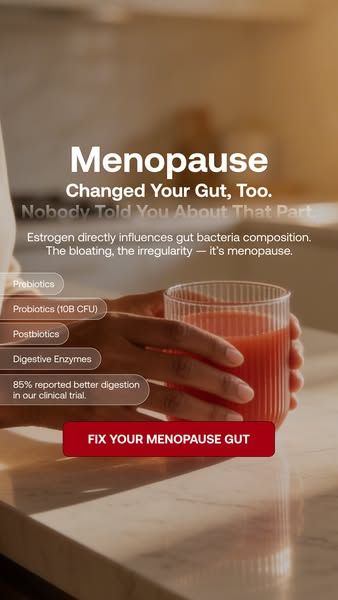 IM8 Global image Facebook ad: Menopause Is Real. Your Support Should Be Too.