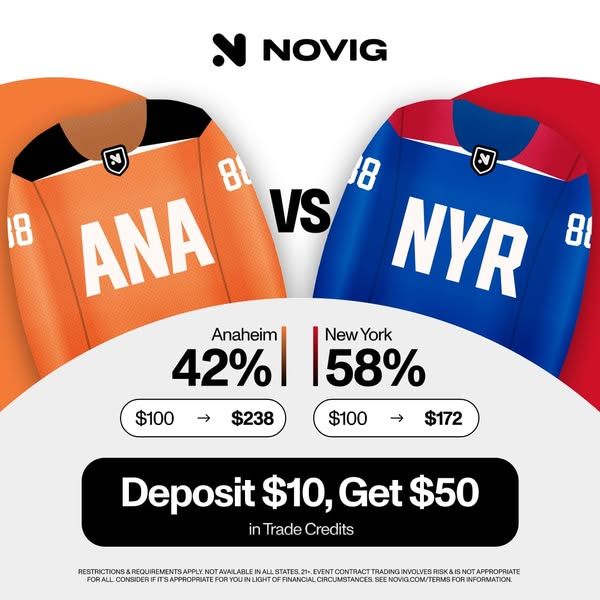 Novig App carousel Facebook ad: Trade Hockey (4 of 6)