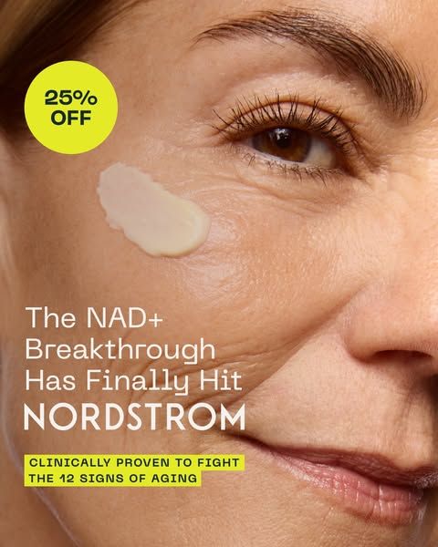 Aramore Skincare image Facebook ad: LIMITED TIME: 25% OFF at NORDSTROM