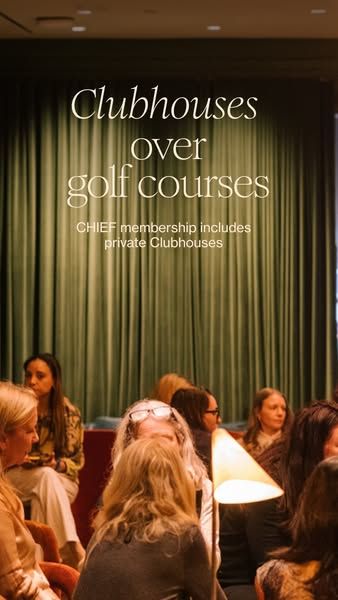 Chief image Facebook ad: CHIEF membership includes private Clubhouses (3 of 4)